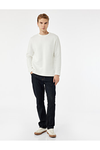 Koton Long Sleeve Cotton Crew Neck Basic Sweatshirt