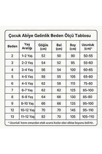 E&E GYM ÇOCUK ABİYE GELİNLİK