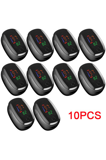 Choice1 Type 2 10PCS Portable Four-color Oximeter Heart Rate Meter Pulse Blood Oxygen Saturation OLED Screen