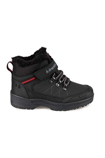 Kinetix Mars Hi 2pr Kids Sneakers Μαύρο Κόκκινο