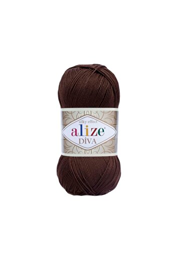 Alize Mercerized Rope Summer Bikini - Brown Crop Knit Dress, Pareo Knit Rope