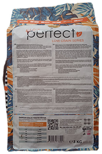 PERFECT Az Tahıllı Somon Balıklı Mini Irk Köpek Maması