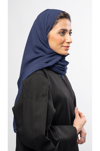 outline Plain navy blue veil