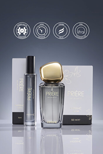 Imprime Prière Edp 50 ml & Travel Size 15 ml Women's Perfume Set I Spicy and Floral I Plum, Carnation, Rose