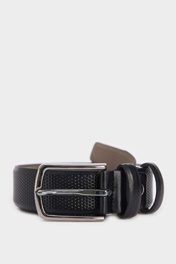 DeFacto Men's Rectangular Buckle Faux Leather Casual Belt F0436Axns