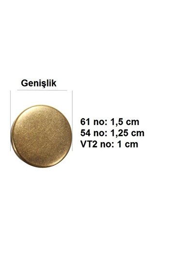 srtfootcare Metal Çıtçıt VT2 51no Alfa 10 Adet Okside (Leathercraft, Deri Hobi)