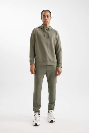 DeFacto Defactofit Standard Fit Hooded Skuba Diving Fabric Athlete Sweatshirt C0482Ax24Au
