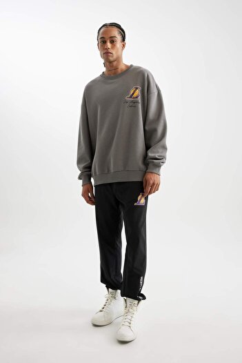 DeFacto Los Angeles Lakers Nba Fit Oversize Crew Neck Sweatshirt - C9254Ax24Au