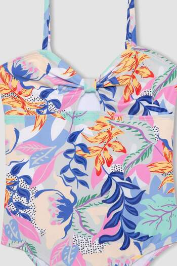 DeFacto Patterned Girl's Swimsuit - C0325A824SM