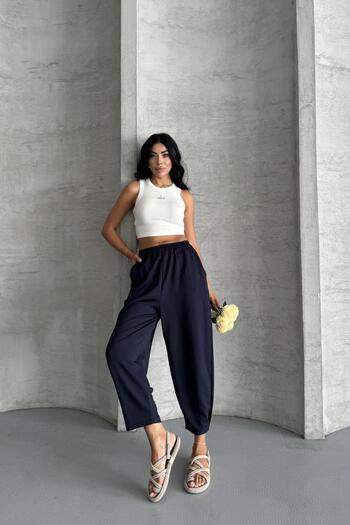 İstangül Butik Everyday Comfort Modal Fabric High Waist Comfortable Pants