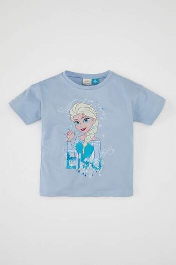 DeFacto Μπλουζάκι Frozen Crew Neck με κοντό μανίκι για κοριτσάκι - D2195A524SM