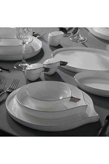 Jumbo Goddess Platin 61 Parça 12 Kişilik Yemek Takımı