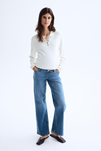 H&M MAMA Geniş Kot Pantolon