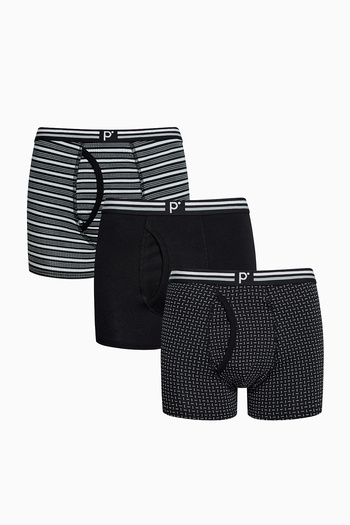 Penti Black Design 3lü Çok Renkli Boxer