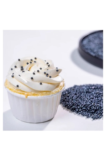 Dr. Gusto Cake Pops Süsleme Şekeri 2mm Boncuk Siyah (45 G)