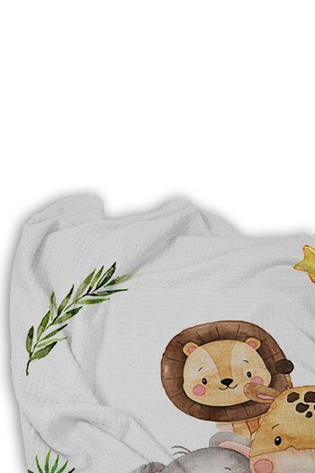 Bebişim Halı Safari Patterned Single Pike (with Pillow Case)