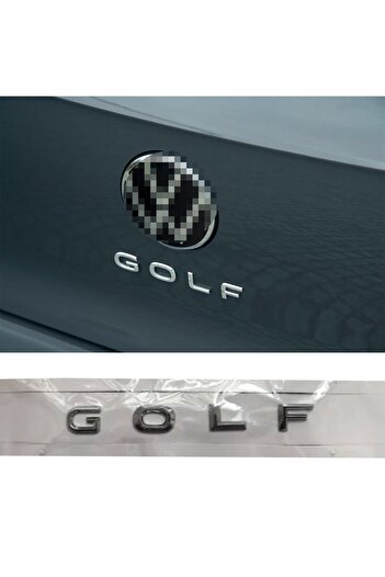 Marka Yeni Nesil Volkswagen Golf 7 7.5 8 Bagaj Yazısı Arma Logo