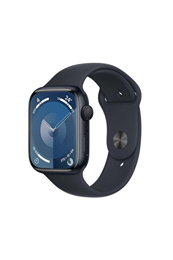 Apple Watch Series 9 GPS 45mm Midnight Aluminium Case with Midnight Sport Band - M/L