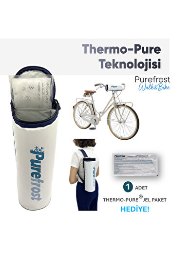PUREFROST Pf3 Thermo-pure ® Bottle Cooler - Thermal Cylinder Bicycle Bag/1 Gel Pack