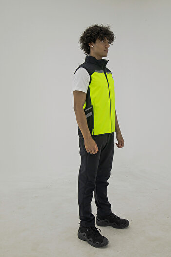 Longberg Motorcyclist Vest Reflective Softshell Motorcycle Vest