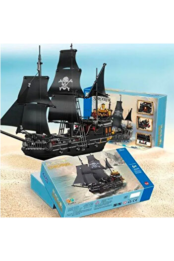 Choice1 1424PCS With Box 1424PCS Black Pirate Ship Building Blocks Skeleton Ghost Boat Model Assembly Bricks