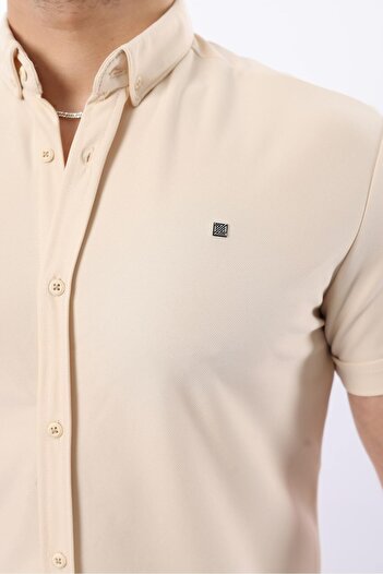 comstar Men's Short Sleeve Slim Fit Summer Basic Stylish Shirt