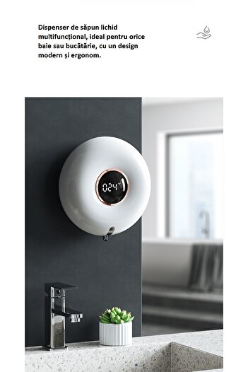 MILARIS Automatic Liquid Soap Dispenser, Internal Temperature Display, Sensor.