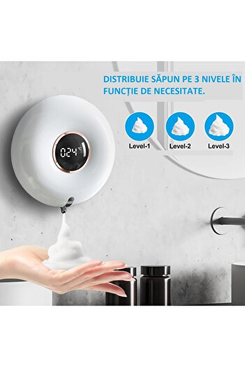 MILARIS Automatic Liquid Soap Dispenser, Internal Temperature Display, Sensor.