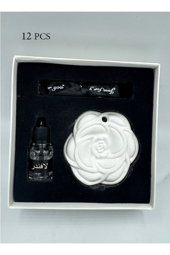 GIFT فواحات رخامية على شكل وردة مع الرائحة ( 12حبة)