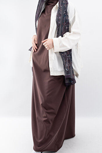 Vauva Regular Fit 100% Cotton Lycra Hijab Φόρεμα κοντομάνικο V00956