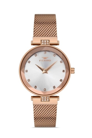 FERRO Rose Wicker Cord Women Wrist Watch Fl21297C-C