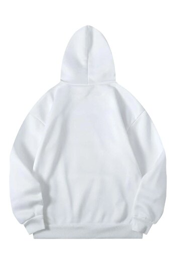CLAYES Λευκό Oversize Unisex Φούτερ Λος Άντζελες