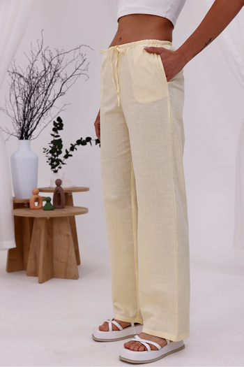 LA PANTE Elastic Waist Trousers