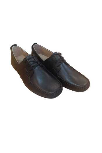 Bemsa Men's Black Genuine Leather Shoes 9105