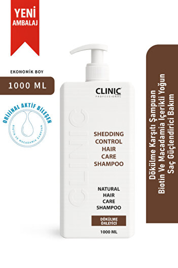 CLINIC PYROO Anti-Hair Loss Shampoo – Strengthening Repair Natural Hair Care - 1000 ml