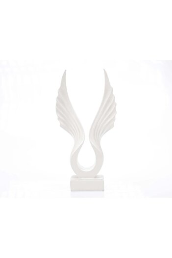 Ella Home Italia "Flight" White resin statuette