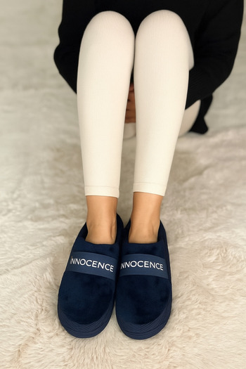 redtan Innocence |   Navy Blue |   Women's House Slippers |   Orthopedic |   Soft Soled |   Fur Inside |   Dowry