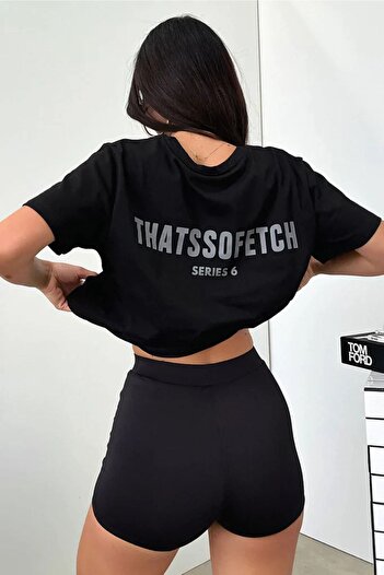 CLAYES Fetch Series 6 Black Oversize T-shirt - Printed