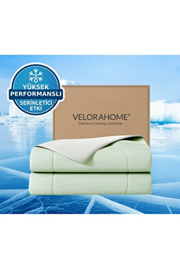 VELORAHOME Ice Chill Cooling Quilt –Double- Green