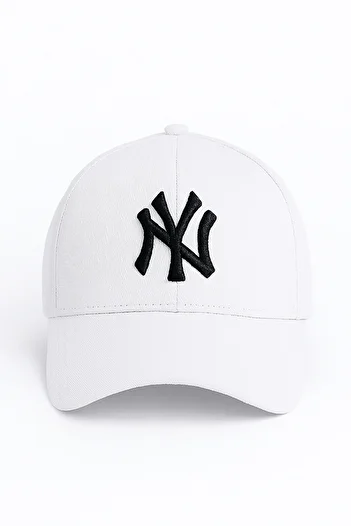 Verahed Ny New York Embroidery Unisex Baseball White Hat Women's Hat Men's Hat Summer Hat
