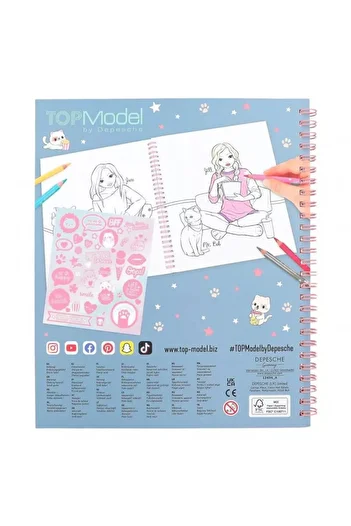 Top Model Topmodel Coloring Book Cutie 0412434_A