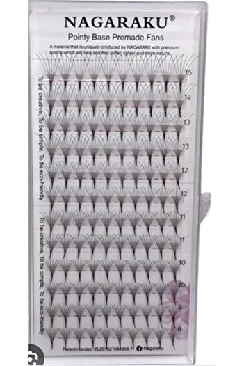NAGARAKU 9d Volüme Ipek Kirpik 0.7 Kalınlık D Kıvrım 8-15 Mm Boy Aralığı Mix Kutu