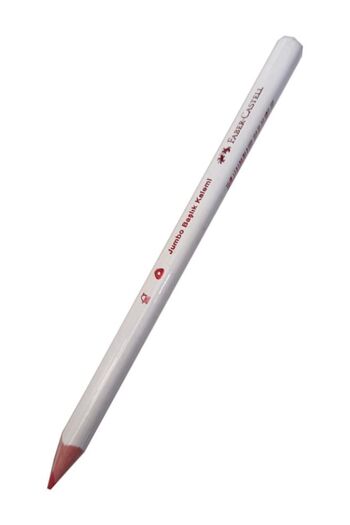Faber Castell Jumbo Red Pen 3 Pieces Red Cap Pen Triangle Red Color