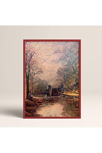 HOMEPACK AHŞAP ÇERÇEVELİ TABLO ÇERÇEVELİ POSTER SANATSAL DUVAR DEKORU TK/1489