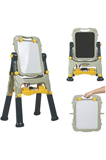 PROCART Double magnetic board, 40x50 cm, adjustable height, 360 degree rotation, storage space