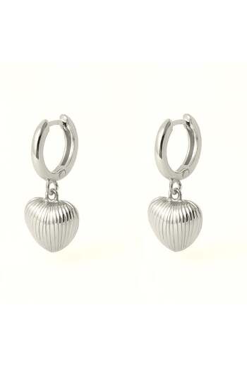 Welch Ring Heart Steel Earrings