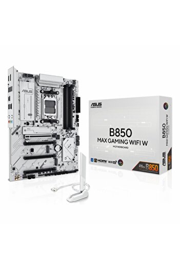 ASUS B850 Max Gaming WiFi W DDR5 (8000MHz)OC M.2 HDMI/DP/USB-C PCIe 5.0 AM5 ATX Anakart