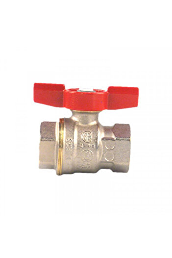 GIACOMINI Chrome-plated brass butterfly valve with ball, 3/4 FI-FI
