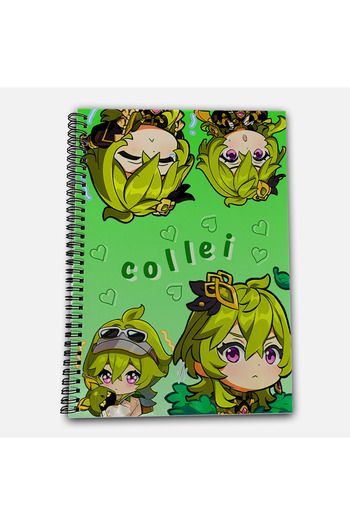 Define Moyas Genshin Impact Collei Checkered A4 School Notebook 72 Sheets Model 1
