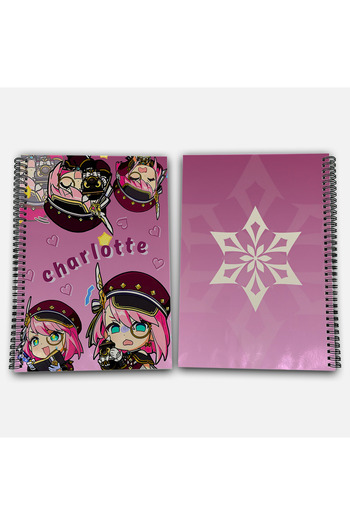 Define Moyas Genshin Impact Charlotte Unlined A4 School Notebook 72 Sheets Model 1
